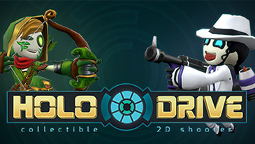 Holodrive - A free-to-play 2D multiplayer shooter developed by BitCake Studio and published by Versus Evil in which players play as customizable robots or "Dummys". 